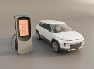 Graphics representation of electric vehicles and charging innovations 