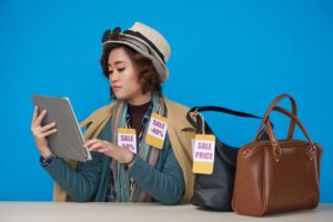 a lady exploring the travel tips and hacks